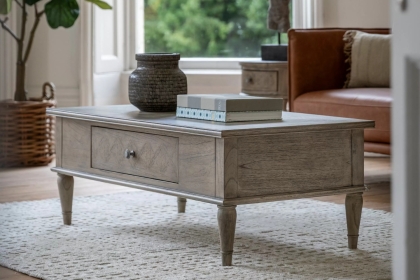 Gallery Direct Mustique French Colonial Push Drawer Coffee Table Gallery Direct Mustique French Colonial Push Drawer Coffee Table