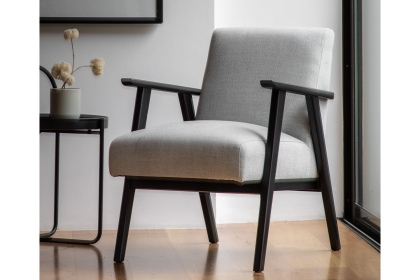 Gallery Direct Neyland Mottled Stone Fabric Armchair Gallery Direct Neyland Mottled Stone Fabric Armchair