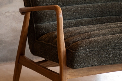 Gallery Direct Datsun Green Boucle Fabric 2 Seater Sofa Gallery Direct Datsun Green Boucle Fabric 2 Seater Sofa