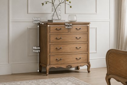 Gallery Direct Chic Weathered 5 Drawer Chest Of Drawers Gallery Direct Chic Weathered 5 Drawer Chest Of Drawers