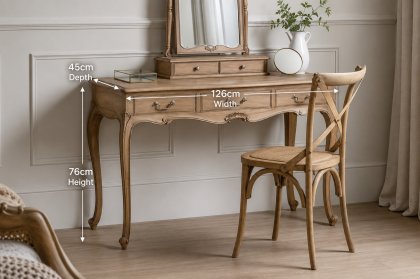 Gallery Direct Chic Weathered Dressing Table Gallery Direct Chic Weathered Dressing Table