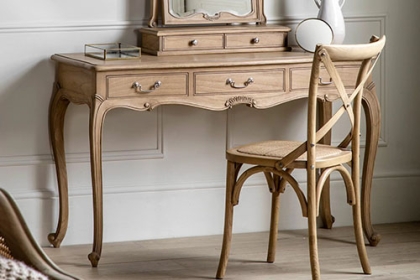 Gallery Direct Chic Weathered Dressing Table Gallery Direct Chic Weathered Dressing Table