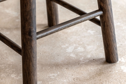 Gallery Direct Hatfield Smoked Oak Stool Gallery Direct Hatfield Smoked Oak Stool