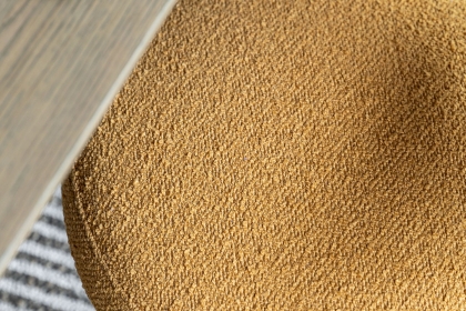 Gallery Direct Aveley Set of 2 Ochre Boucle Dining Chairs Gallery Direct Aveley Set of 2 Ochre Boucle Dining Chairs