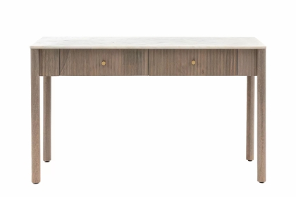 Gallery Direct Marmo Mango Wood Console Table with Marble Top Gallery Direct Marmo Mango Wood Console Table with Marble Top