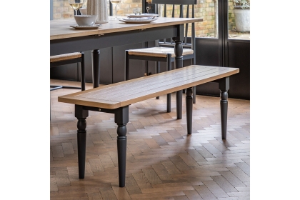 Gallery Direct Eton Painted Meteor Dining Bench Gallery Direct Eton Painted Meteor Dining Bench