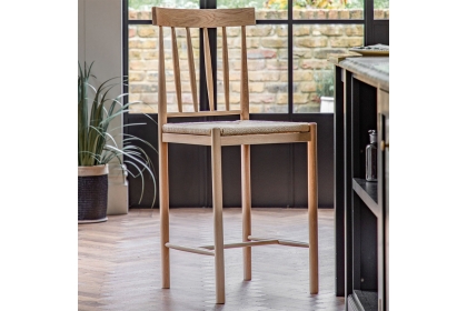 Gallery Direct Eton Oak Set of 2 Bar Stools Gallery Direct Eton Oak Set of 2 Bar Stools