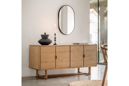 Gallery Direct Craft Natural Oak Large Sideboard Gallery Direct Craft Natural Oak Large Sideboard