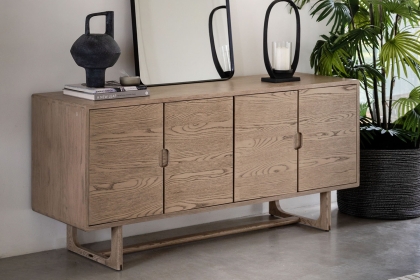 Gallery Direct Craft Smoked Oak Large Sideboard Gallery Direct Craft Smoked Oak Large Sideboard