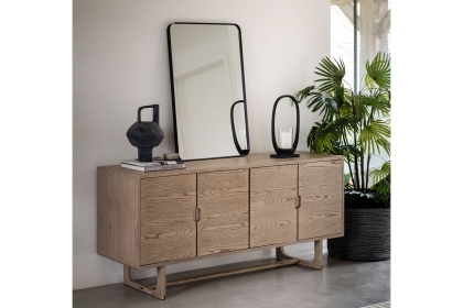 Gallery Direct Craft Smoked Oak Large Sideboard Gallery Direct Craft Smoked Oak Large Sideboard