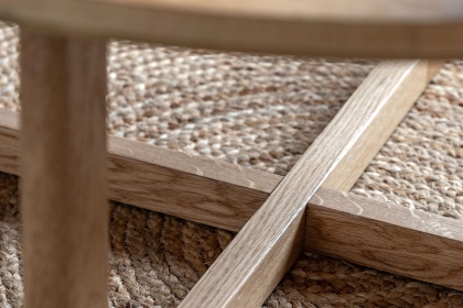 Gallery Direct Craft Natural Oak Round Coffee Table Gallery Direct Craft Natural Oak Round Coffee Table