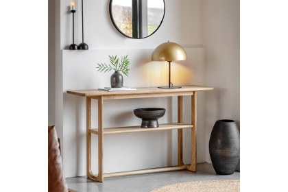 Gallery Direct Craft Natural Oak Console Table Gallery Direct Craft Natural Oak Console Table