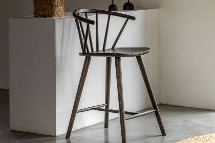 Gallery Direct Craft Smoked Oak Barstool