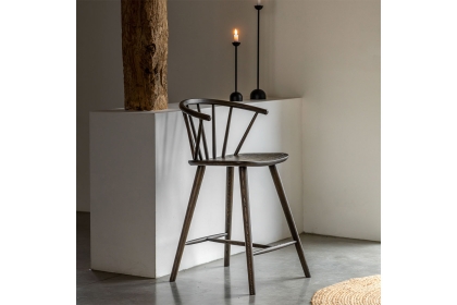 Gallery Direct Craft Smoked Oak Barstool