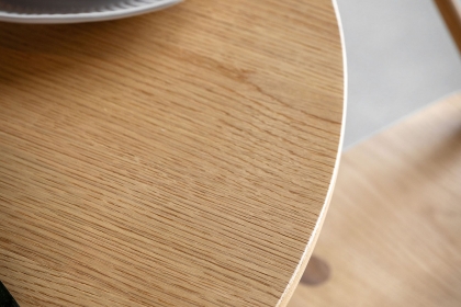 Gallery Direct Craft Natural Oak Round Dining Table Set & 4 Chairs Gallery Direct Craft Natural Oak Round Dining Table Set & 4 Chairs