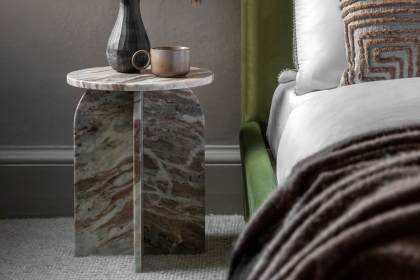 Gallery Direct Amalfi Natural Marble Side Table Gallery Direct Amalfi Natural Marble Side Table