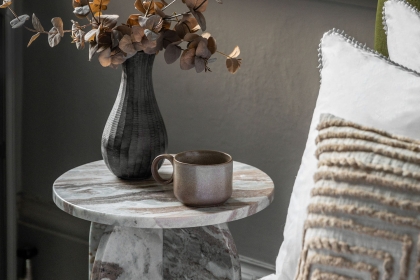 Gallery Direct Amalfi Natural Marble Side Table Gallery Direct Amalfi Natural Marble Side Table