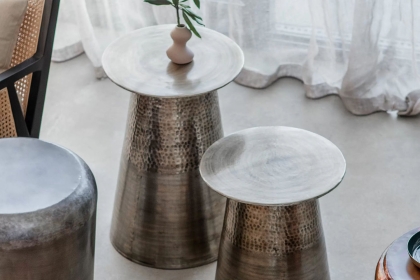 Gallery Direct Langley Gold Metal Set Of 2 Side Tables Gallery Direct Langley Gold Metal Set Of 2 Side Tables