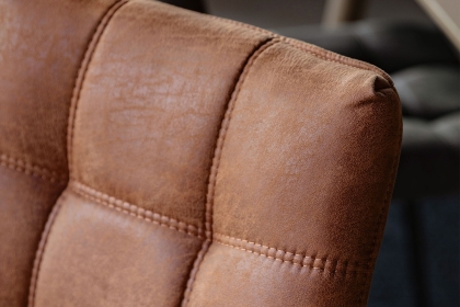 Gallery Direct Set of 2 Darwin Dining Chairs in Brown Leather Gallery Direct Set of 2 Darwin Dining Chairs in Brown Leather