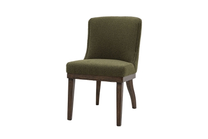 Gallery Direct Set of 2 Kelvedon Dining Chairs in Green Boucle Gallery Direct Set of 2 Kelvedon Dining Chairs in Green Boucle
