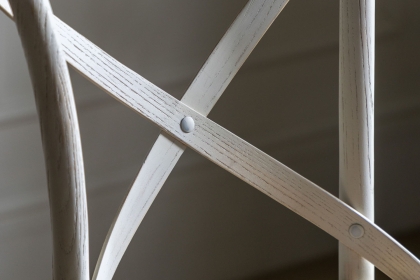 Gallery Direct Set of 2 Cafe White Oak Bar Stools with Rattan Seat Gallery Direct Set of 2 Cafe White Oak Bar Stools with Rattan Seat