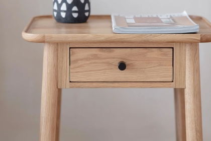 Gallery Direct Kingham Oak 1 Drawer Side Table Gallery Direct Kingham Oak 1 Drawer Side Table