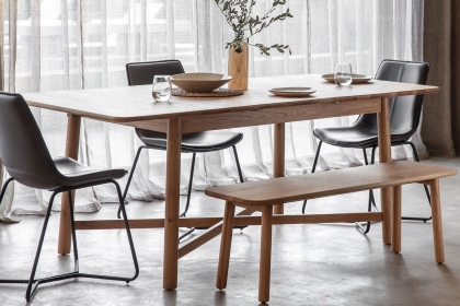 Gallery Direct Kingham Oak Extending Dining Table Set & 6 Hawking Chairs Gallery Direct Kingham Oak Extending Dining Table Set & 6 Hawking Chairs