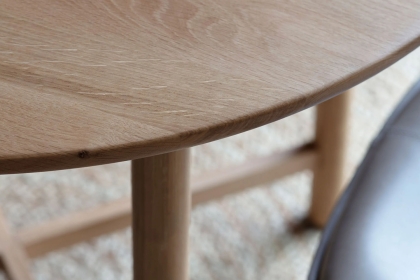 Gallery Direct Kingham Oak Round Dining Table Set & 4 Hawking Chairs Gallery Direct Kingham Oak Round Dining Table Set & 4 Hawking Chairs