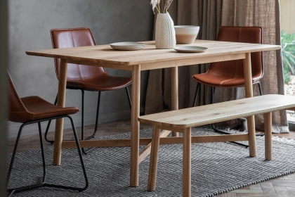 Gallery Direct Kingham Oak Dining Table Set & 4 Hawking Chairs Gallery Direct Kingham Oak Dining Table Set & 4 Hawking Chairs