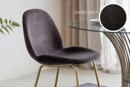 Flanagan Chocolate Brown Velvet Sample Flanagan Chocolate Brown Velvet Sample