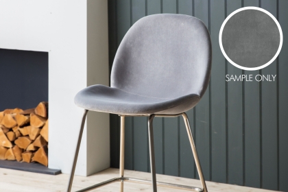 Flanagan Light Grey Velvet Sample Flanagan Light Grey Velvet Sample