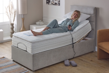 Adjust-A-Bed Gel-Flex Pillowtop Electric Adjustable Divan Bed Adjust-A-Bed Gel-Flex Pillowtop Electric Adjustable Divan Bed