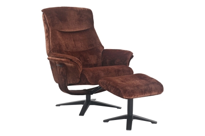 Hudson Swivel Recliner Chair and Stool Hudson Swivel Recliner Chair and Stool