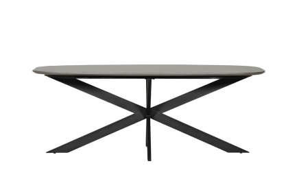 Sadie Industrial 200cm Dining Table in Smoke Finish Sadie Industrial 200cm Dining Table in Smoke Finish