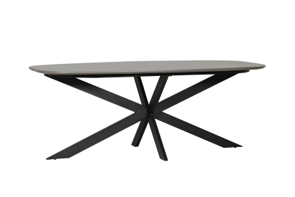 Sadie Industrial 200cm Dining Table in Smoke Finish Sadie Industrial 200cm Dining Table in Smoke Finish