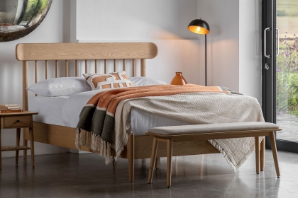 Gallery Direct Hatfield Natural Oak Spindle Bed Frame Gallery Direct Hatfield Natural Oak Spindle Bed Frame