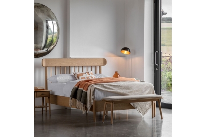 Gallery Direct Hatfield Natural Oak Spindle Bed Frame Gallery Direct Hatfield Natural Oak Spindle Bed Frame