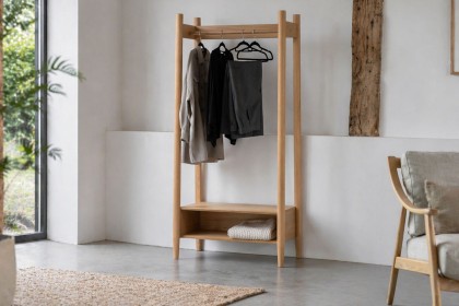 Gallery Direct Hatfield Natural Oak Open Wardrobe Gallery Direct Hatfield Natural Oak Open Wardrobe