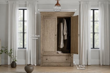 Gallery Direct Vancouver Rustic Wardrobe Gallery Direct Vancouver Rustic Wardrobe