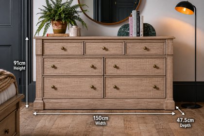 Gallery Direct Vancouver Rustic 7 Drawer Chest of Drawers Gallery Direct Vancouver Rustic 7 Drawer Chest of Drawers
