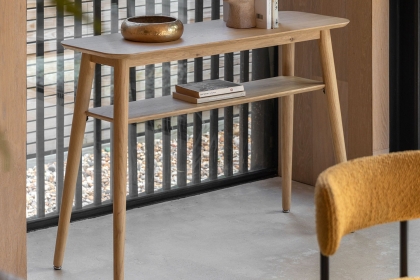 Gallery Direct Hatfield Natural Oak Console Table Gallery Direct Hatfield Natural Oak Console Table