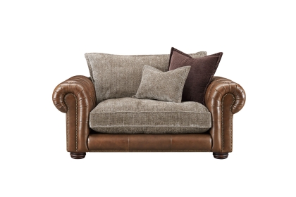 Atlantis Fabric & Leather Mix Standard Back 1.5 Seater Sofa Atlantis Fabric & Leather Mix Standard Back 1.5 Seater Sofa