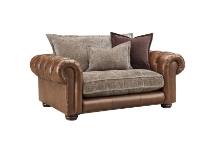 Atlantis Fabric & Leather Mix Standard Back 1.5 Seater Sofa Atlantis Fabric & Leather Mix Standard Back 1.5 Seater Sofa