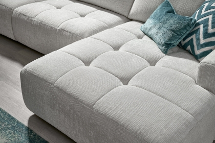 Opulent Fabric Modular Sofa with Chaise End Opulent Fabric Modular Sofa with Chaise End