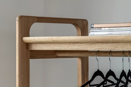 Gallery Direct Craft Natural Oak Open Wardrobe Gallery Direct Craft Natural Oak Open Wardrobe