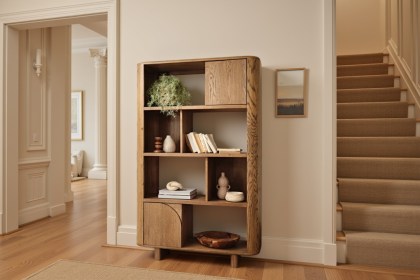 Austin Warm Oak Open Display Bookcase Austin Warm Oak Open Display Bookcase