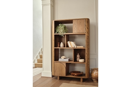 Austin Warm Oak Open Display Bookcase Austin Warm Oak Open Display Bookcase