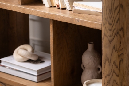 Austin Warm Oak Open Display Bookcase Austin Warm Oak Open Display Bookcase