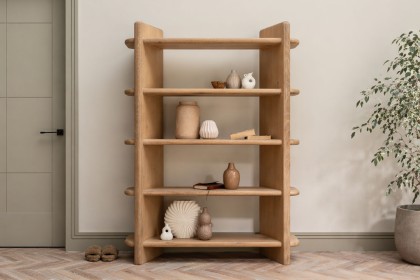Flynn Natural Oak Open Display Bookcase Flynn Natural Oak Open Display Bookcase