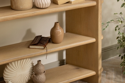 Flynn Natural Oak Open Display Bookcase Flynn Natural Oak Open Display Bookcase